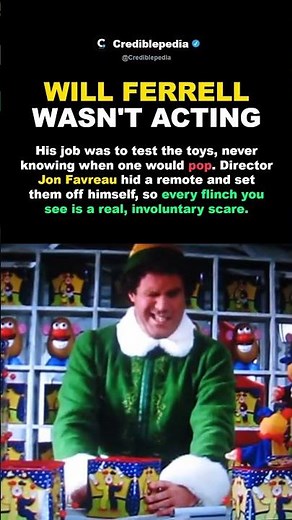 Will Ferrell's Shocked Jumps In Elf Were Real Because Favreau Set Off The Toys #shorts