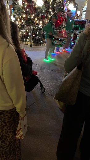 Jingle Bells, Brass Band Disney Springs Tree Lighting Cereminy! 11/13/25 #brassband #disneysprings #wdw #christmas #disney