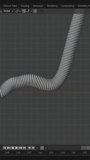 How to make ribbed pipes in Blender