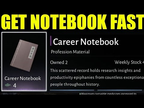 Where winds meet - how to get career notebook (Profession Material)