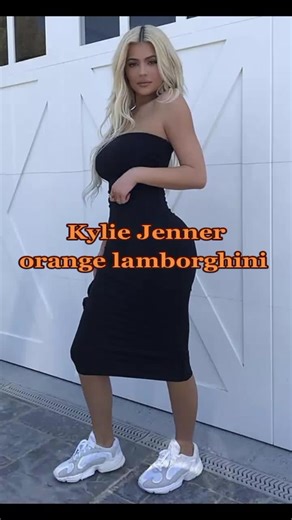 Kylie Jenner orange lamborghini #kyliejenner #kardashiansjennersfp1 #foryoupage #viral #fypシ #foryoupage #foryoupage #foryoupage