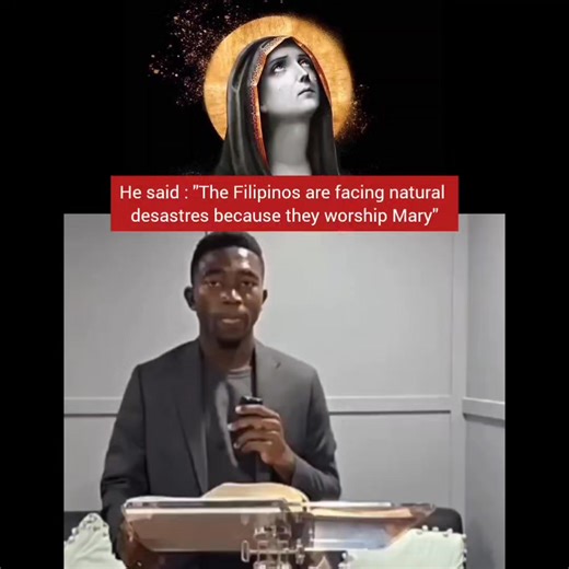 One of my Filipino students sent me a video of a preacher saying that earthquakes and disasters are punishments from God, because people “worship Mary.” He said, “The Lord told me that those who pray to Mary will go to hell.” Dear pastor, with respect, that is not the voice of God. That is the echo of confusion. ✝️GOD DOES NOT PUNISH LOVE The Bible says, “Do not despise prophecy, but test every spirit.” (1 Thess. 5:20–21) So let’s test yours. God cannot contradict Himself. He who said “Do not be