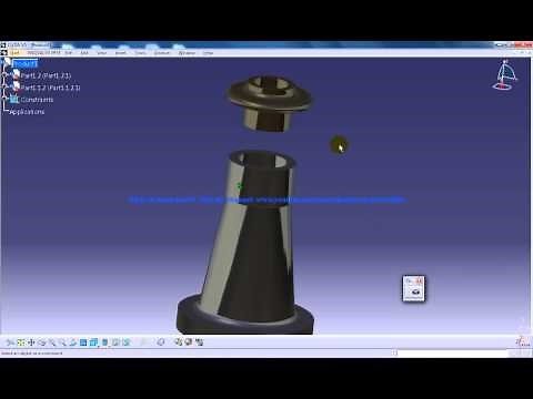 Catia V5 Tutorial|P2 Assemble Screw Jack|Coincidence Constraint|Mechanical Design Engineering