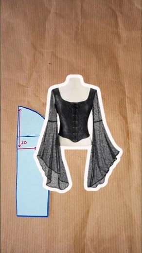 Angel sleeves pattern #sewing #ussewtips #shortvideo #fashion #sleevesdesign #stitching #sewingtips