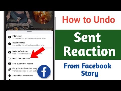 How to Undo Sent Reaction From Facebook Story || Remove Reaction From Facebook Story (New Update)