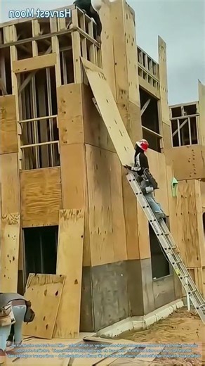 Vertikaler Materialtransport! Techniken zum manuellen Transport von Holz