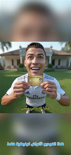 رونالدو يحصل على بطاقة أمريكان إكسبريس 💳 وميسي يغار منه 😅🔥