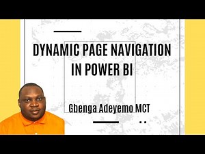 DYNAMIC PAGE NAVIGATION IN POWER BI #powerbi