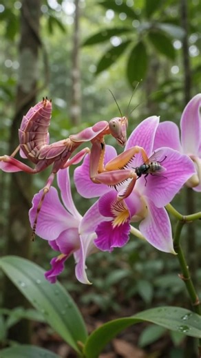 Nature’s Deadliest Camouflage: Masters of Disguise! 🦎🌸
