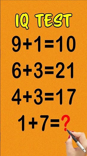 IQ Test Challenge: Can You Solve This Math Pattern?