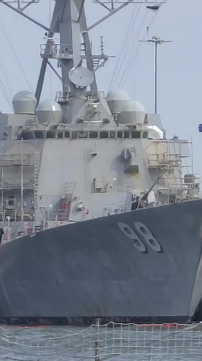 Norfolk Naval Station, VA: USS Forrest Sherman (DDG-98) is an Arleigh Burke-class guided missile destroyer #liberty #shipping #ship #shipspotting #lifeatsea #shipspotter #chesapeake #Virginia #ohshit #Close #OMG #huge #gigantic #massive #badass | Richard LeBel
