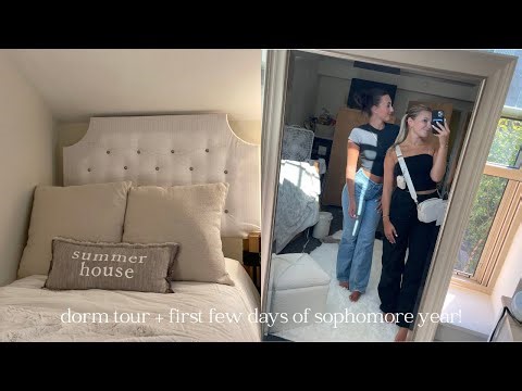 dorm tour + first few days of sophomore year at merrimack college!