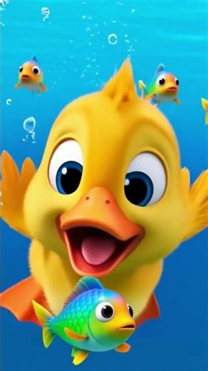 Cute Duck Fishing in the Pond | Little Quacker Fun #shorts #animation #comedyshorts
