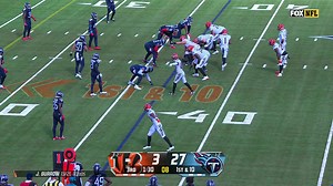 Trevis Gipson forces football out of Burrow's hands for Titans fumble recovery