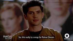 Rainer's speeches are certainly memorable. | Famous In Love