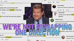 800K views · 26K reactions | Please, please, PLEASE stop asking us to commit a multitude of felonies by kidnapping One Direction. | The Late Late Show with James Corden | Facebook