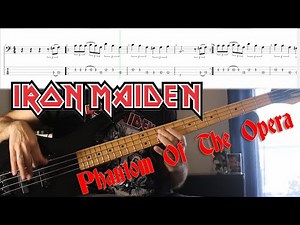 Iron Maiden - Phantom Of The Opera - Bass Cover with Tab