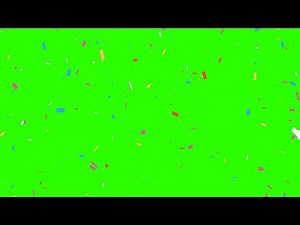 Confetti #3 / Green Screen - Chroma Key