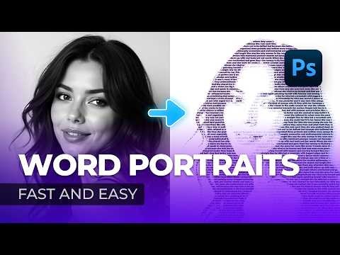 How to make a photo out of text in Photoshop