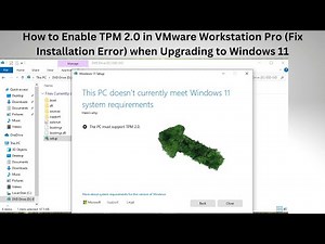 Fix "The PC Must Support TPM 2.0" in VMware Workstation Pro when Upgrading to Windows 11