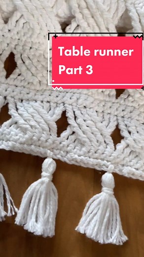 Crochet Table Runner Tutorial Part 3