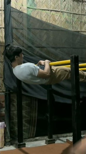 Front lever straddle pull ups #calisthenics #trending #shorts