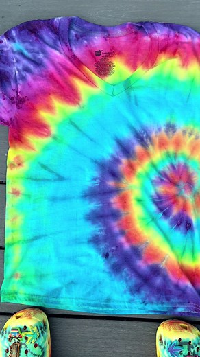 Colorful Tie-Dye Shirt Reveal | Vibrant DIY Creations