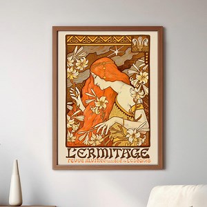 Paul Berthon L’ermitage Lithograph – Art Nouveau Botanical Print (digital Download) - Etsy