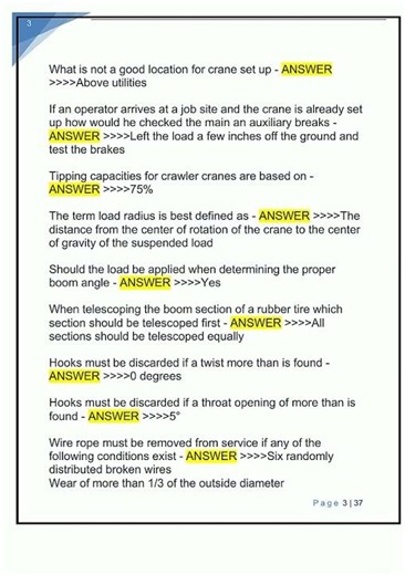 NCCCO CORE EXAM QESTIONS AND ANSWERS 304 new video