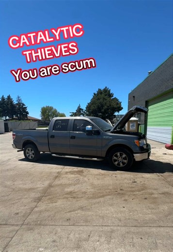 Ford F-150 Ruined By Low Life Catalytic Converter Thieves #catalyticconverter #thieves #fordf150 #trucksoftiktok #junkyard #mechanicsoftiktok #autopartscity
