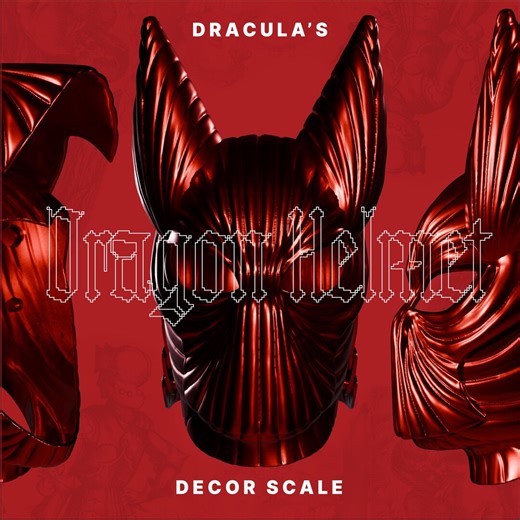 Vlad Dracula's Dragon Armor Helmet Mini Scale 3D Model - Etsy