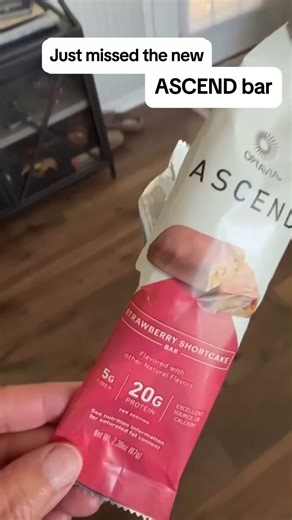 Me: “I’ll film a cute unboxing.” Also me: eats it before hitting record. These new Strawberry ASCEND Bars don’t stand a chance. 🍓🔥 | OPTAVIA