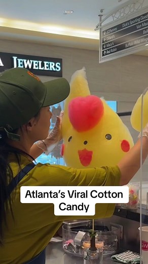 Would you pay $20 for cotton candy? #atlanta #mallofgeorgia #pikachu #sanrio #animal #cottoncandy #pandasweet #atl #funthingstodoinatlanta