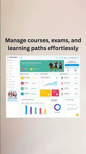 Interactive LMS Software UI Design for Modern Online Learning