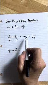 GED Prep- fractions
