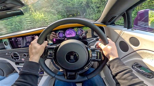 Experiencing a luxury drive in the Rolls Royce Spectre