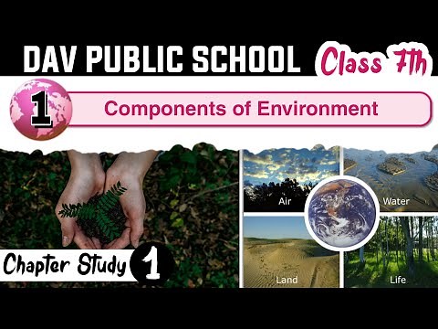 Chapter 1 | Components of Environment | Class 7 DAV Social Sci. (Part 1) 🔥🔥🔥