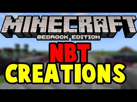Minecraft Bedrock: Awesome NBT Creations World!