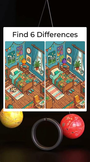 Only 2% Can Find All 6 Differences!