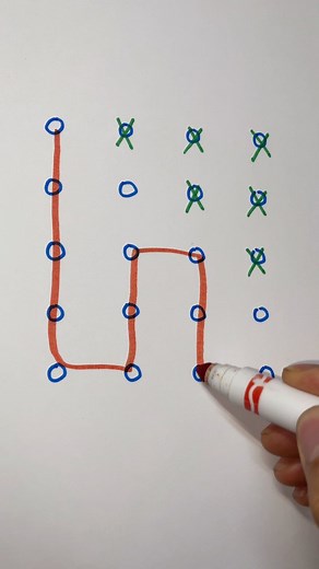 Math Game on Instagram: "Connect dots with line #game"