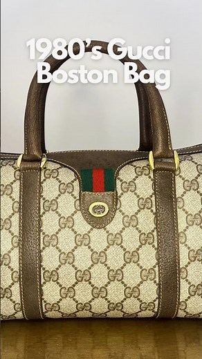 Vintage Gucci Sherry Line Boston Bag - Near Mint, Authentic