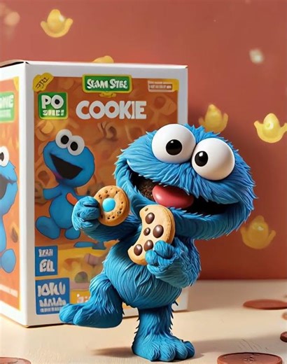 COOKIE MONSTER EATING COOKIES