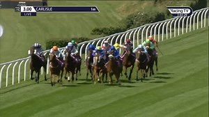 The Carlisle Bell Consolation Race Handicap goes the way of Jackhammer, who holds on under James Sullivan for the Dianne Sayer yard 👏 | Carlisle Racecourse