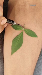 Nature inspired leaf tattoo 🍁 #reels #trendingreels #shorts #tattoo #viral #viralreelsfb #tattoolife | Mr Artist