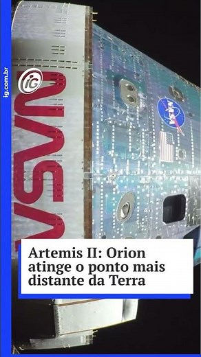Orion atinge o ponto mais distante da Terra