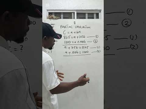 How to Solve Partial Variation Word Problems | Step-by-Step Tutorial