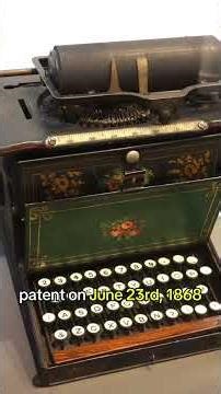 The typewriter and QWERTY keyboard were invented in Wisconsin