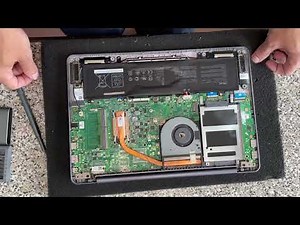華碩S410U筆電,Notebook dismantling 筆電拆解流程示範,筆電內部配置介紹!