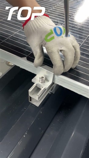 Solar Panel L‑Foot Full Installation Procedure.#SolarFactory#SolarSupplier