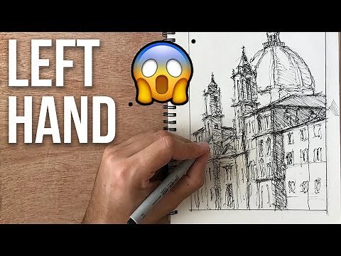 I Try Drawing With my LEFT HAND | Sketching Experiment